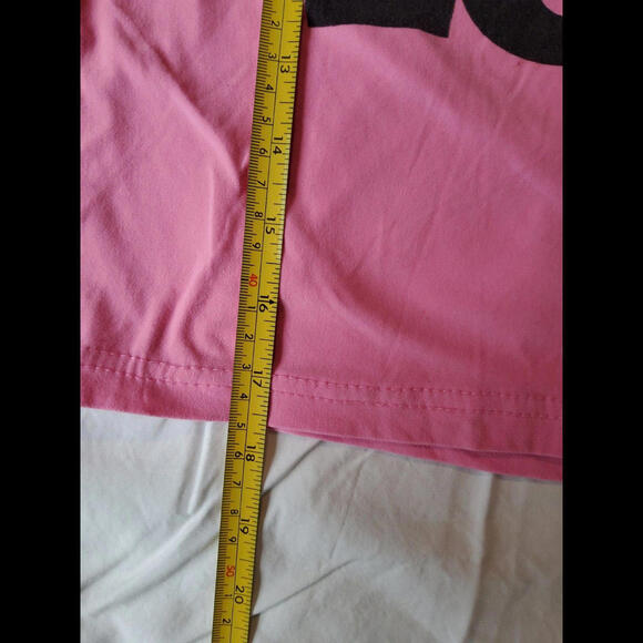 Mentally Exhausted Pink Crop Top Always Flawless Black Size Small - Picture 3 of 5